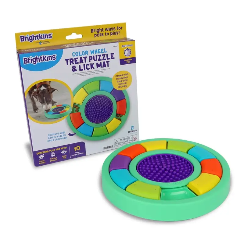 Brightkins Colour Wheel Treat Puzzle and Lick Mat