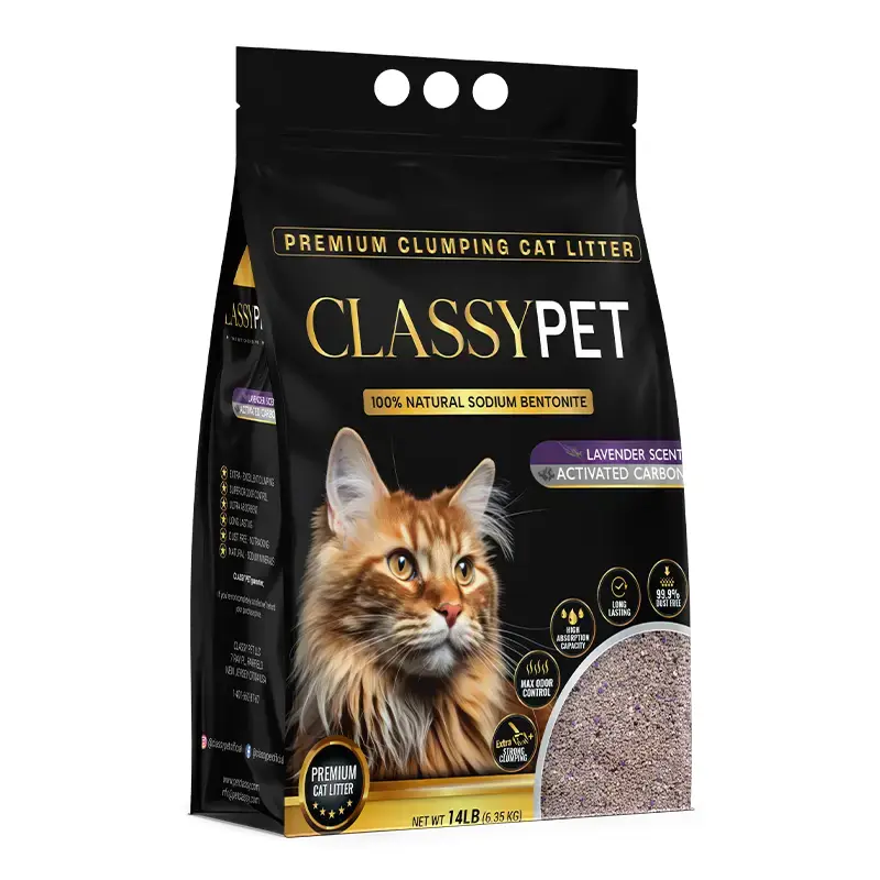 Classypet Lavender Scented Activated Carbon Premium Clumping Cat Litter